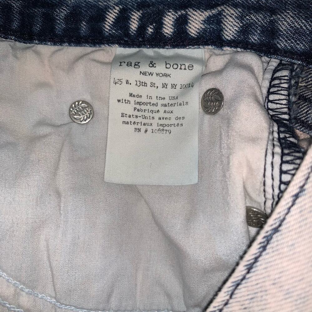 Rag & Bone Justine Jean Shorts In Bleach Blush Size 23 - Picture 5 of 11